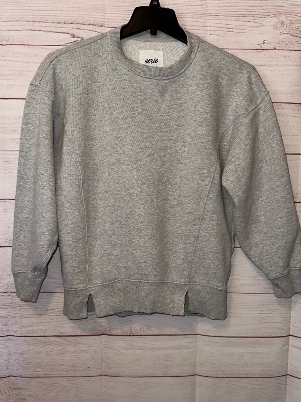 Aerie Brand Womens Size XX-Small Distressed Oversized Sweatshirt